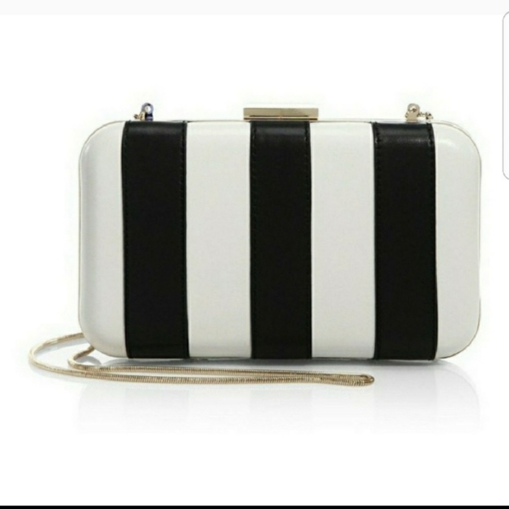 Alice and Oliva Shirley Striped Clutch bag